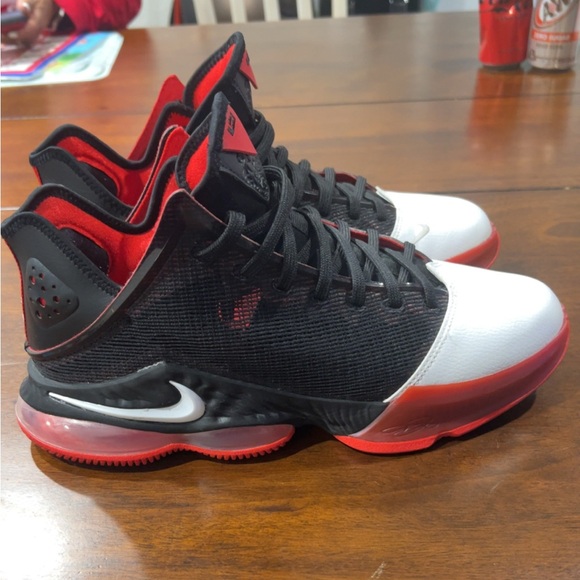 Nike Lebron 19 Black/University Red/White - Worn one time.  Great condition. - Picture 5 of 10